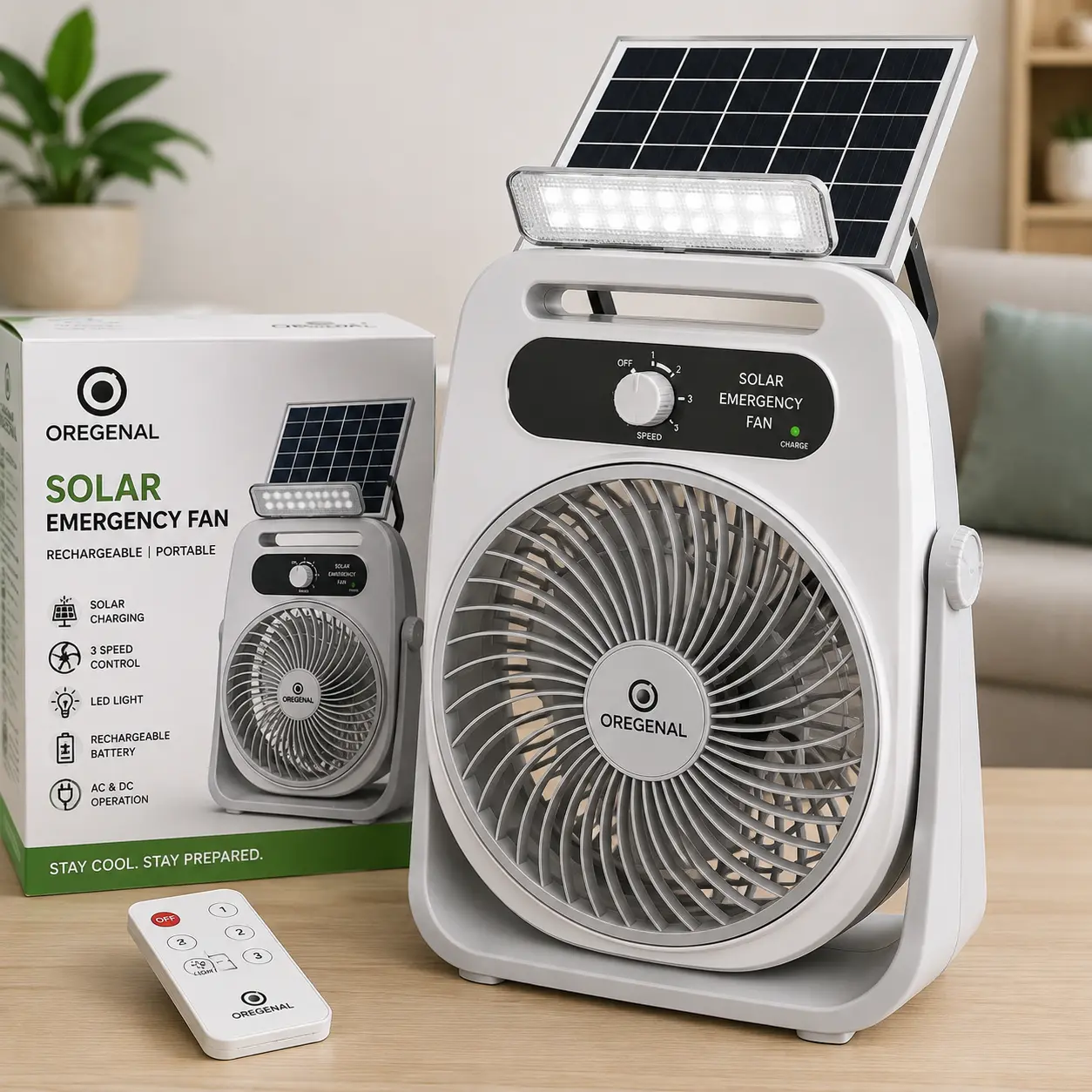 Solar Emergency Fan